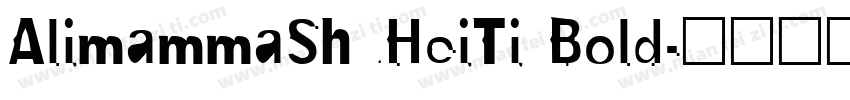 AlimammaShuHeiTi Bold字体转换